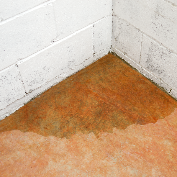 Homeowners should look out for signs of water in corners of their foundation walls or basement foundations. Water intrusion as shown here is a sign of structural issues that may require basement waterproofing